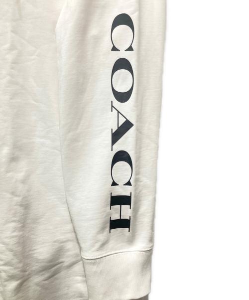COACH（コーチ）COACH (コーチ) エッセンシャルフーディードレス ホワイト サイズ:Mの古着・服飾アイテム