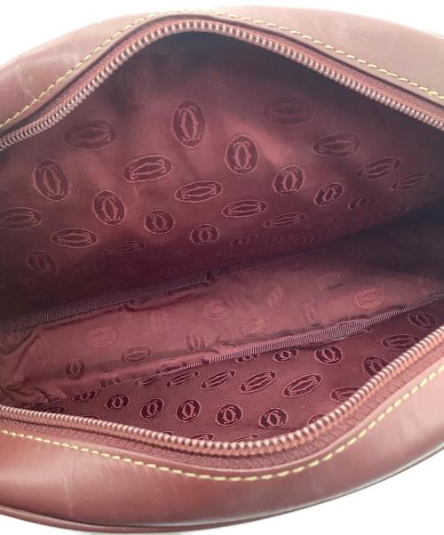 Cartier（カルティエ）Cartier (カルティエ) ショルダーバッグ ボルドーの古着・服飾アイテム
