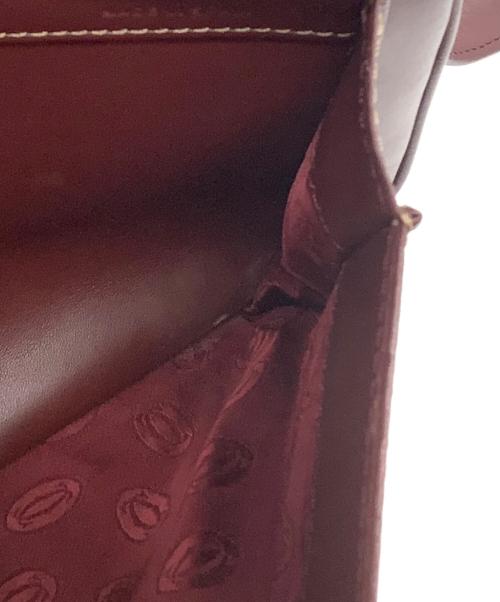 Cartier（カルティエ）Cartier (カルティエ) ショルダーバッグ ボルドーの古着・服飾アイテム