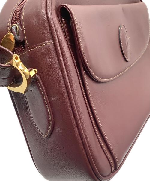 Cartier（カルティエ）Cartier (カルティエ) ショルダーバッグ ボルドーの古着・服飾アイテム
