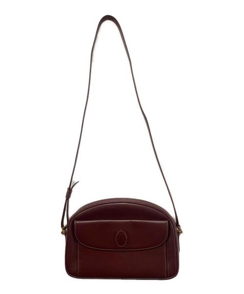 Cartier（カルティエ）Cartier (カルティエ) ショルダーバッグ ボルドーの古着・服飾アイテム