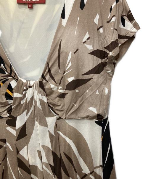 MaxMara（マックスマーラ）MaxMara (マックスマーラ) 半袖ワンピース ベージュ サイズ:Mの古着・服飾アイテム