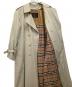 中古・古着 Burberry's (バーバリーズ) ライナー付トレンチコート ベージュ×ブラック サイズ:9AR：15000円