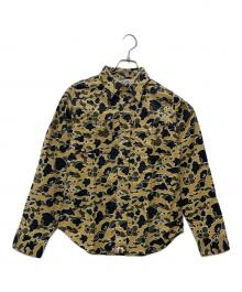 A BATHING APE（アベイシングエイプ）の古着「長袖シャツ」｜ベージュ×ブラック