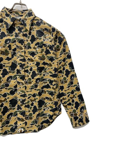 A BATHING APE（アベイシングエイプ）A BATHING APE (アベイシングエイプ) 長袖シャツ ベージュ×ブラック サイズ:XSの古着・服飾アイテム