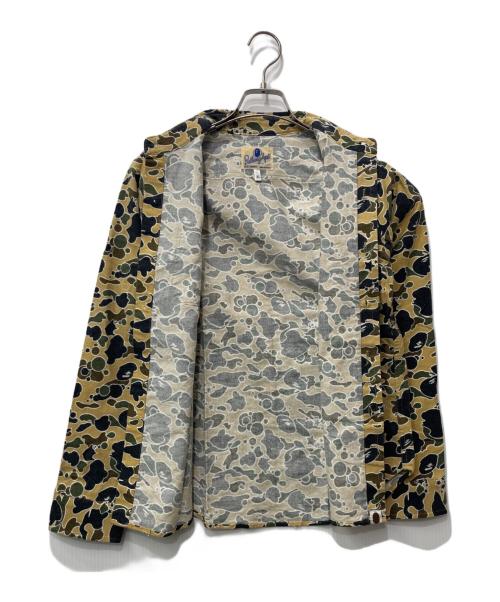 A BATHING APE（アベイシングエイプ）A BATHING APE (アベイシングエイプ) 長袖シャツ ベージュ×ブラック サイズ:XSの古着・服飾アイテム