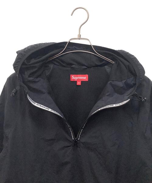 SUPREME（シュプリーム）Supreme (シュプリーム) Nylon Ripstop Hooded Pullover　 ブラック サイズ:Mの古着・服飾アイテム