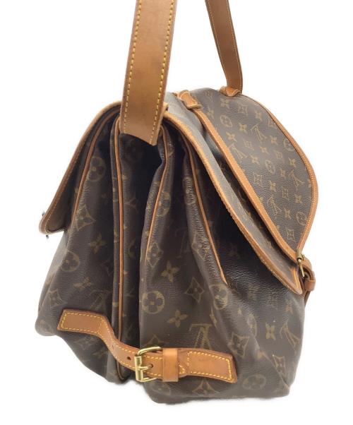 LOUIS VUITTON（ルイ ヴィトン）LOUIS VUITTON (ルイ ヴィトン) モノグラム　ソミュール35ショルダーバッグ ブラウンの古着・服飾アイテム
