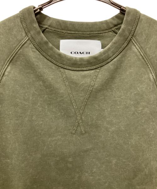COACH（コーチ）COACH (コーチ) ノースリーブカットソー グリーン サイズ:Mの古着・服飾アイテム