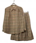 Burberry'sバーバリーズ）の古着「セットアップ」｜ベージュ×ブラウン