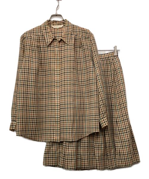 Burberry's（バーバリーズ）Burberry's (バーバリーズ) セットアップ ベージュ×ブラウン サイズ:FREEの古着・服飾アイテム