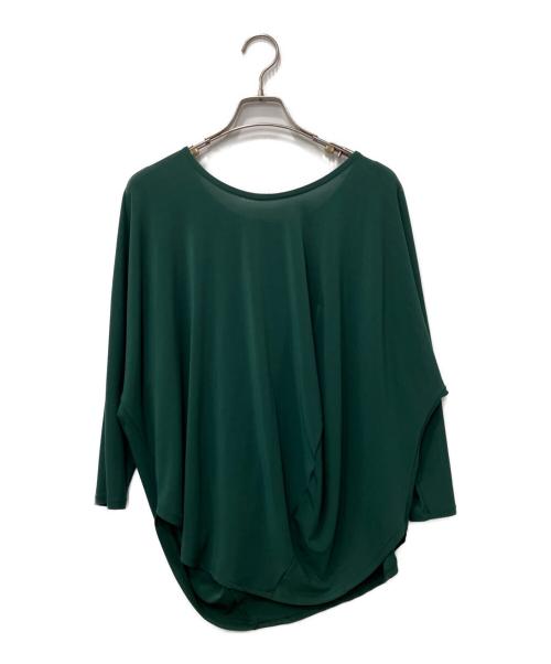 ISSEY MIYAKE（イッセイミヤケ）ISSEY MIYAKE (イッセイミヤケ) 長袖カットソー グリーン サイズ:2の古着・服飾アイテム