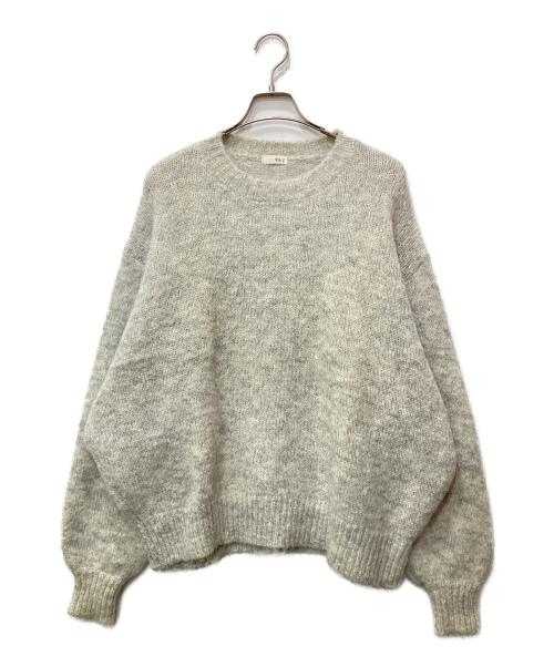 via j（ヴィアジェイ）via j (ヴィアジェイ) ニット グレー サイズ:ONEの古着・服飾アイテム