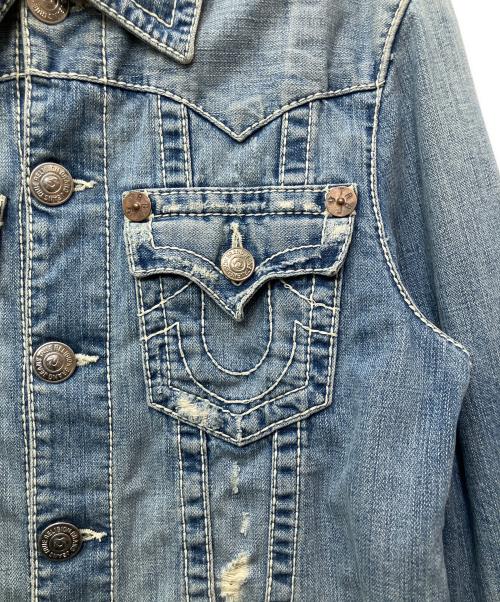 TRUE RELIGION（トゥルー レリジョン）TRUE RELIGION (トゥルー レリジョン) デニムジャケット インディゴ サイズ:Mの古着・服飾アイテム