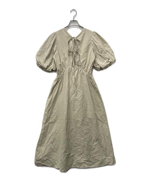 CASA FLINE（カーサフライン）CASA FLINE (カーサフライン) 半袖ワンピース ベージュ サイズ:Fの古着・服飾アイテム
