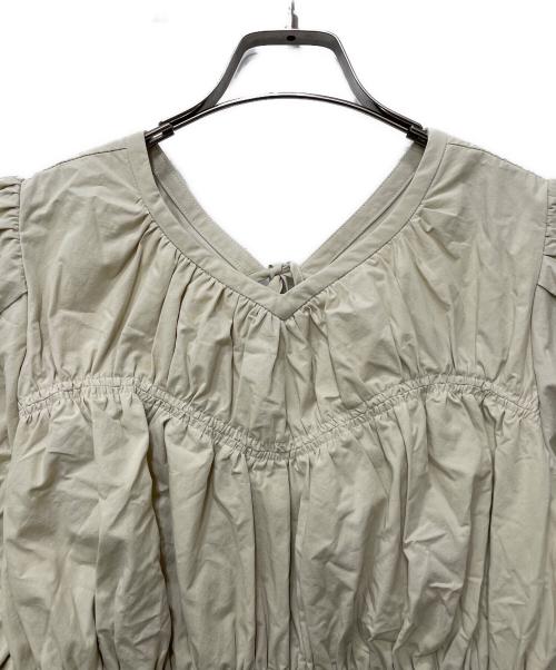 CASA FLINE（カーサフライン）CASA FLINE (カーサフライン) 半袖ワンピース ベージュ サイズ:Fの古着・服飾アイテム