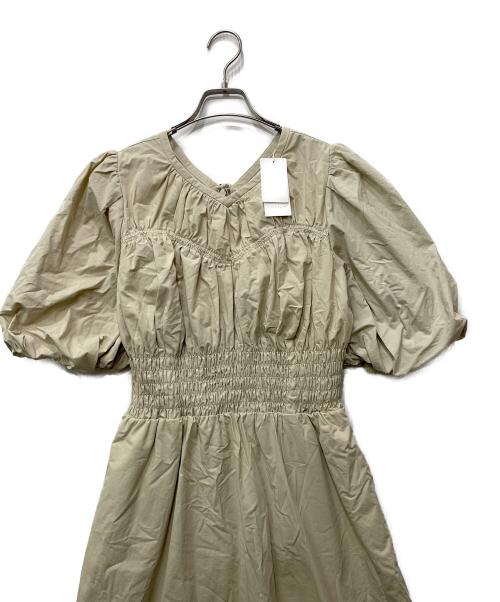 CASA FLINE（カーサフライン）CASA FLINE (カーサフライン) 半袖ワンピース ベージュ サイズ:Fの古着・服飾アイテム