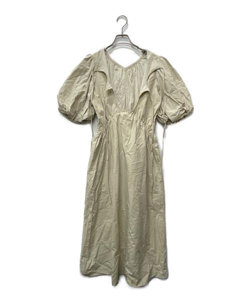 CASA FLINE（カーサフライン）CASA FLINE (カーサフライン) 半袖ワンピース ベージュ サイズ:Fの古着・服飾アイテム