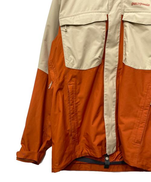 Patagonia（パタゴニア）Patagonia (パタゴニア) スノーショットフリーライドジャケット ベージュ×オレンジ サイズ:Mの古着・服飾アイテム