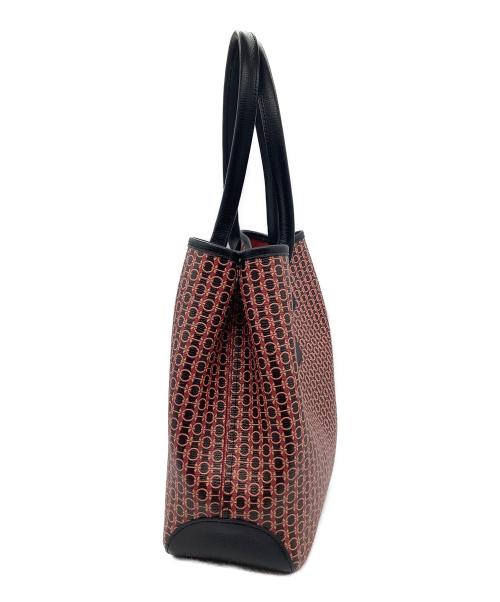 LONGCHAMP（ロンシャン）LONGCHAMP (ロンシャン) トートバッグ レッド×ブラックの古着・服飾アイテム