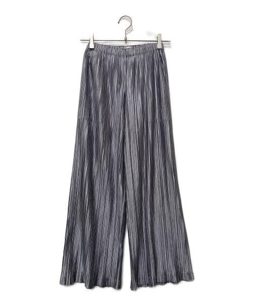 PLEATS PLEASE ISSEY MIYAKE（プリーツプリーズ イッセイミヤケ）PLEATS PLEASE ISSEY MIYAKE (プリーツプリーズ イッセイミヤケ) プリーツパンツ グレー サイズ:1の古着・服飾アイテム