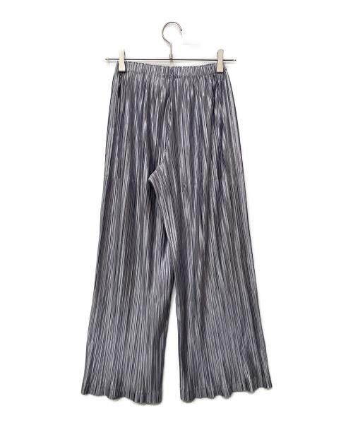 PLEATS PLEASE ISSEY MIYAKE（プリーツプリーズ イッセイミヤケ）PLEATS PLEASE ISSEY MIYAKE (プリーツプリーズ イッセイミヤケ) プリーツパンツ グレー サイズ:1の古着・服飾アイテム