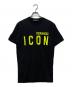 DSQUARED2（ディースクエアード）の古着「半袖Tシャツ」｜ブラック×イエロー