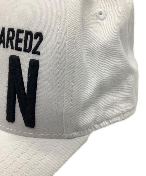 DSQUARED2（ディースクエアード）DSQUARED2 (ディースクエアード) Icon Baseball Cap　 ホワイトの古着・服飾アイテム