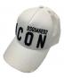 DSQUARED2（ディースクエアード）の古着「Icon Baseball Cap　」｜ホワイト
