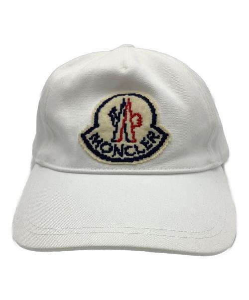 MONCLER（モンクレール）MONCLER (モンクレール) BASEBALL　キャップ ホワイト サイズ:58-66cmの古着・服飾アイテム