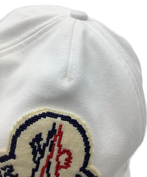 MONCLER（モンクレール）MONCLER (モンクレール) BASEBALL　キャップ ホワイト サイズ:58-66cmの古着・服飾アイテム