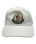 MONCLER (モンクレール) BASEBALL　キャップ ホワイト サイズ:58-66cm：16000円