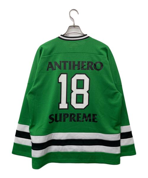 SUPREME（シュプリーム）Supreme (シュプリーム) ANTIHERO (アンタイヒーロー) 長袖カットソー グリーン サイズ:Mの古着・服飾アイテム