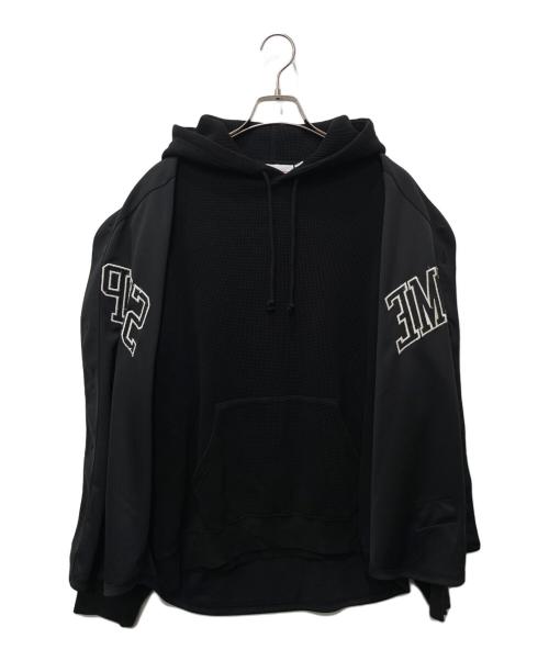 SUPREME（シュプリーム）Supreme (シュプリーム) GENUINE MERCHANDISE (ジェニュイン マーチャンダイズ) パーカー ブラック×ホワイト サイズ:Mの古着・服飾アイテム