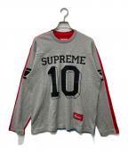 SUPREMEシュプリーム）の古着「長袖カットソー」｜レッド×グレー×ブルー