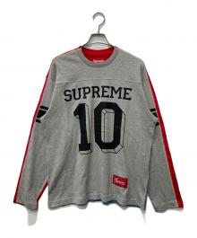 SUPREME（シュプリーム）の古着「長袖カットソー」｜レッド×グレー×ブルー