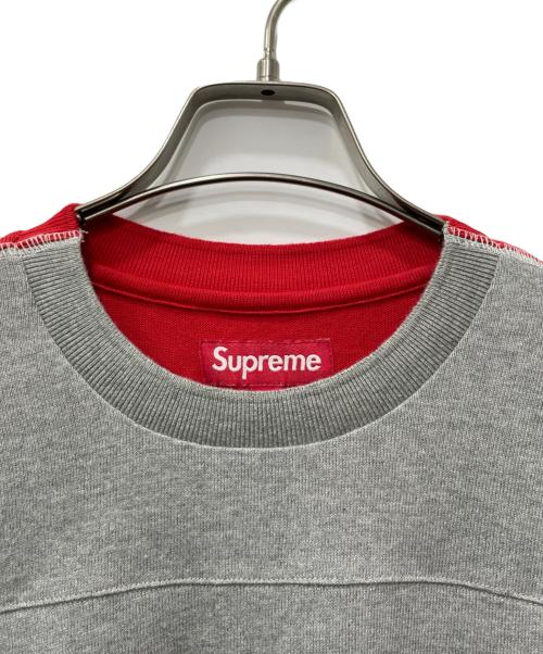 SUPREME（シュプリーム）Supreme (シュプリーム) 長袖カットソー レッド×グレー×ブルー サイズ:Sの古着・服飾アイテム
