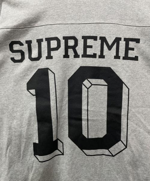 SUPREME（シュプリーム）Supreme (シュプリーム) 長袖カットソー レッド×グレー×ブルー サイズ:Sの古着・服飾アイテム