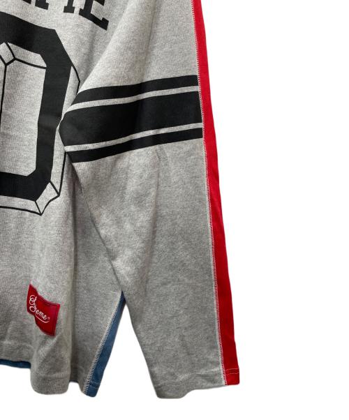 SUPREME（シュプリーム）Supreme (シュプリーム) 長袖カットソー レッド×グレー×ブルー サイズ:Sの古着・服飾アイテム