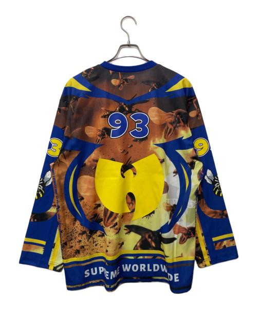 SUPREME（シュプリーム）Supreme (シュプリーム) Wu-Tang (ウータン) 長袖カットソー ブルー×イエロー サイズ:Mの古着・服飾アイテム