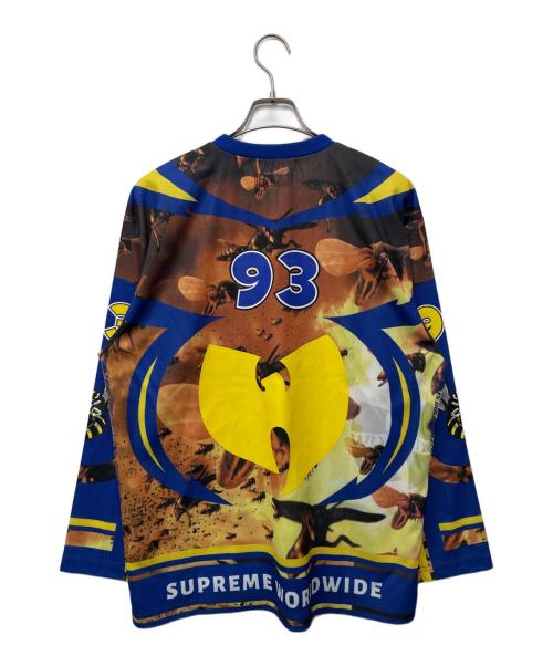 SUPREME（シュプリーム）Supreme (シュプリーム) Wu-Tang (ウータン) 長袖カットソー ブルー×イエロー サイズ:Sの古着・服飾アイテム