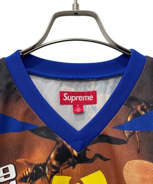 SUPREME（シュプリーム）Supreme (シュプリーム) Wu-Tang (ウータン) 長袖カットソー ブルー×イエロー サイズ:Sの古着・服飾アイテム