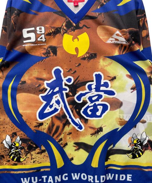 SUPREME（シュプリーム）Supreme (シュプリーム) Wu-Tang (ウータン) 長袖カットソー ブルー×イエロー サイズ:Sの古着・服飾アイテム