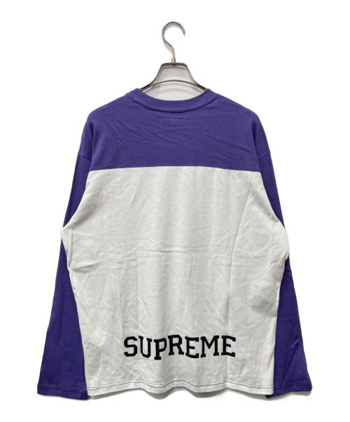 SUPREME（シュプリーム）Supreme (シュプリーム) 長袖カットソー ブラック×パープル×イエロー サイズ:Mの古着・服飾アイテム