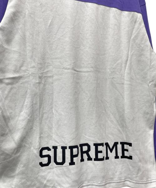 SUPREME（シュプリーム）Supreme (シュプリーム) 長袖カットソー ブラック×パープル×イエロー サイズ:Mの古着・服飾アイテム