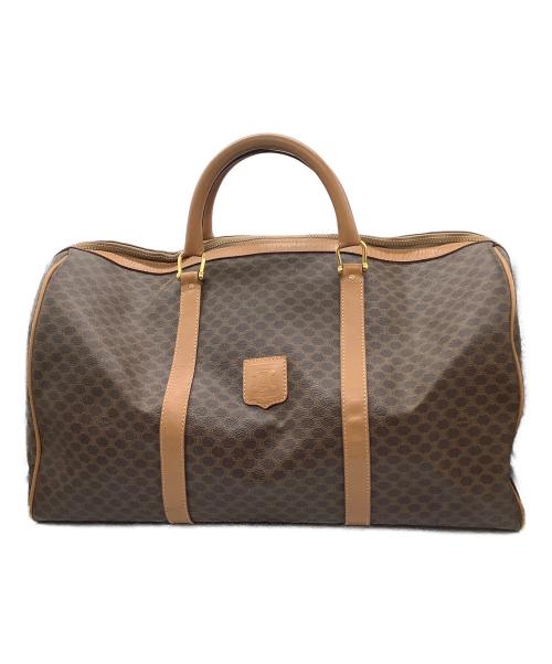 CELINE（セリーヌ）CELINE (セリーヌ) マカダム　ボストンバッグ ブラウンの古着・服飾アイテム