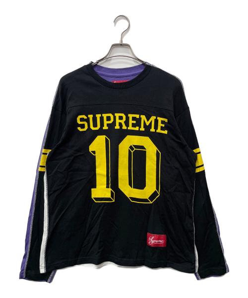 SUPREME（シュプリーム）Supreme (シュプリーム) 長袖カットソー ブラック×イエロー×パープル×ホワイト サイズ:Sの古着・服飾アイテム