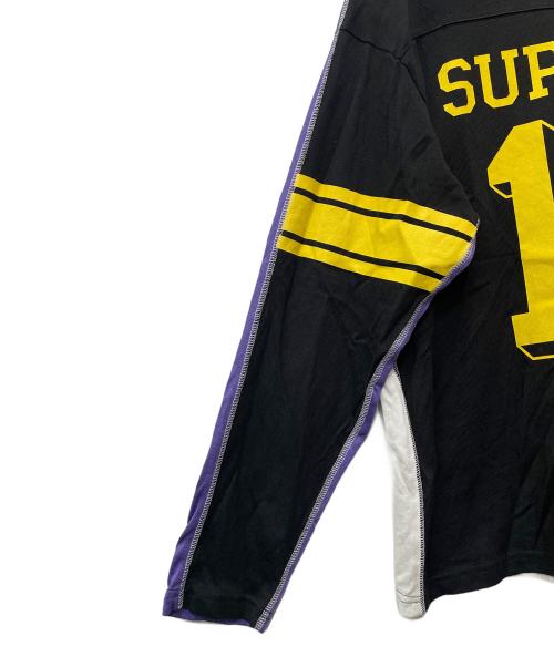 SUPREME（シュプリーム）Supreme (シュプリーム) 長袖カットソー ブラック×イエロー×パープル×ホワイト サイズ:Sの古着・服飾アイテム