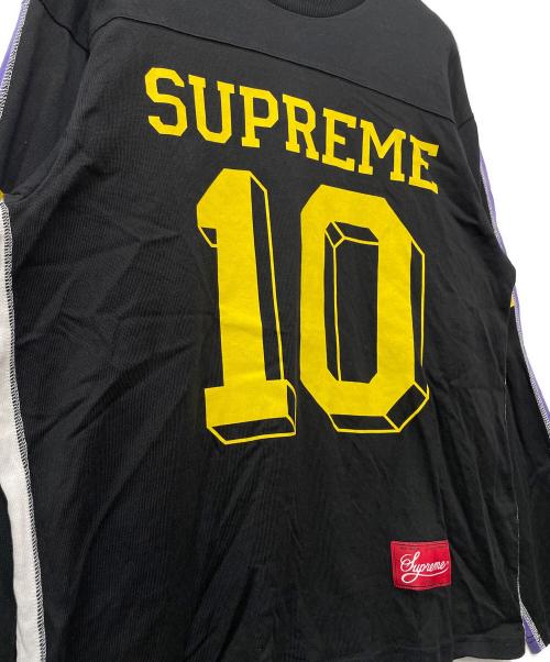 SUPREME（シュプリーム）Supreme (シュプリーム) 長袖カットソー ブラック×イエロー×パープル×ホワイト サイズ:Sの古着・服飾アイテム