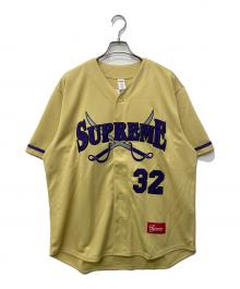 SUPREME（シュプリーム）の古着「半袖カットソー」｜ベージュ×パープル